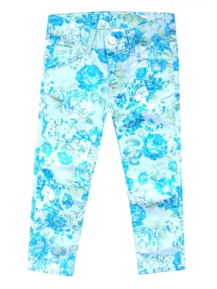 Bluekey Pantolon Çiçek Desenli