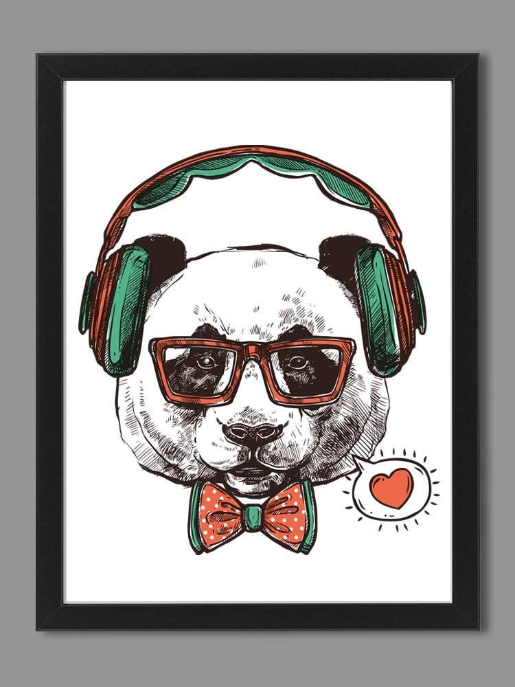 MINDESIGN Hipster Panda Çerçeve