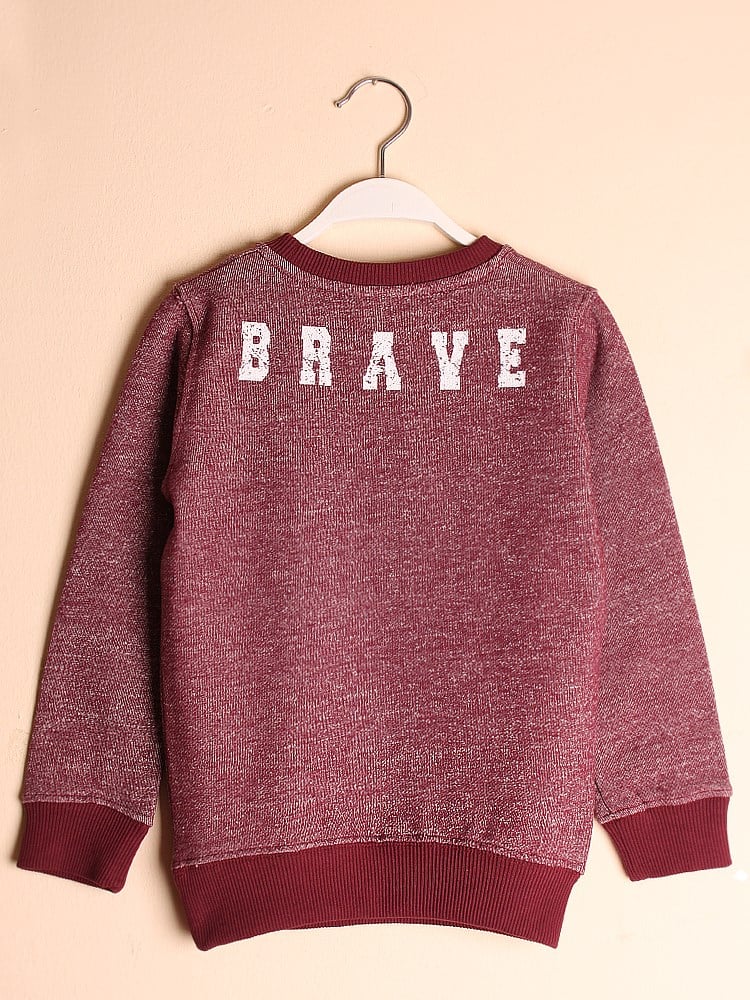 State of Kids Houston Sweatshirt - Bordo Brave