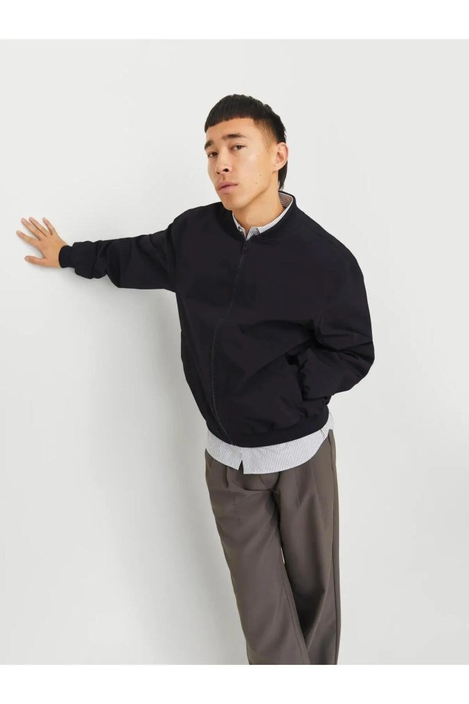 12268608 JJECHARGE BOMBER JACKET NOOS BLACK ERKEK CEKET