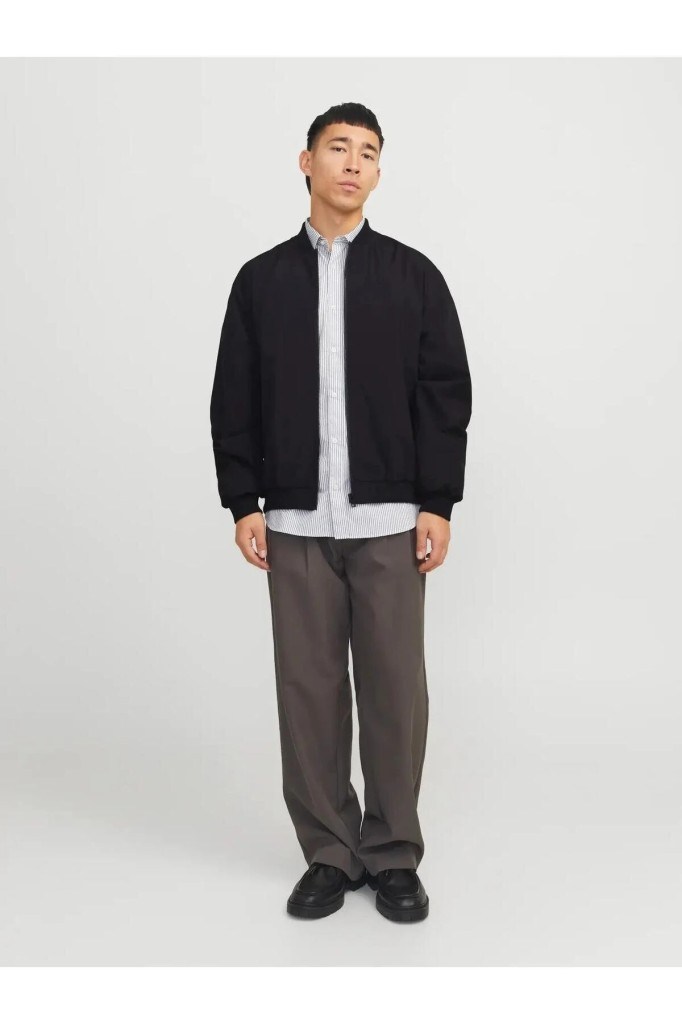 12268608 JJECHARGE BOMBER JACKET NOOS BLACK ERKEK CEKET