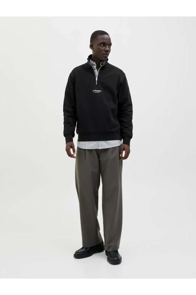 12278793 JJESOHO SWEAT QAT ZIP MOONBEAM ERKEK SWEATSHİRT