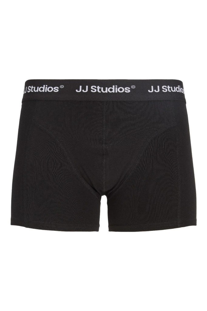 12280164 JACSOHO TRUNKS 3 PACK BLACK GRAY KHAKI ERKEK BOXER