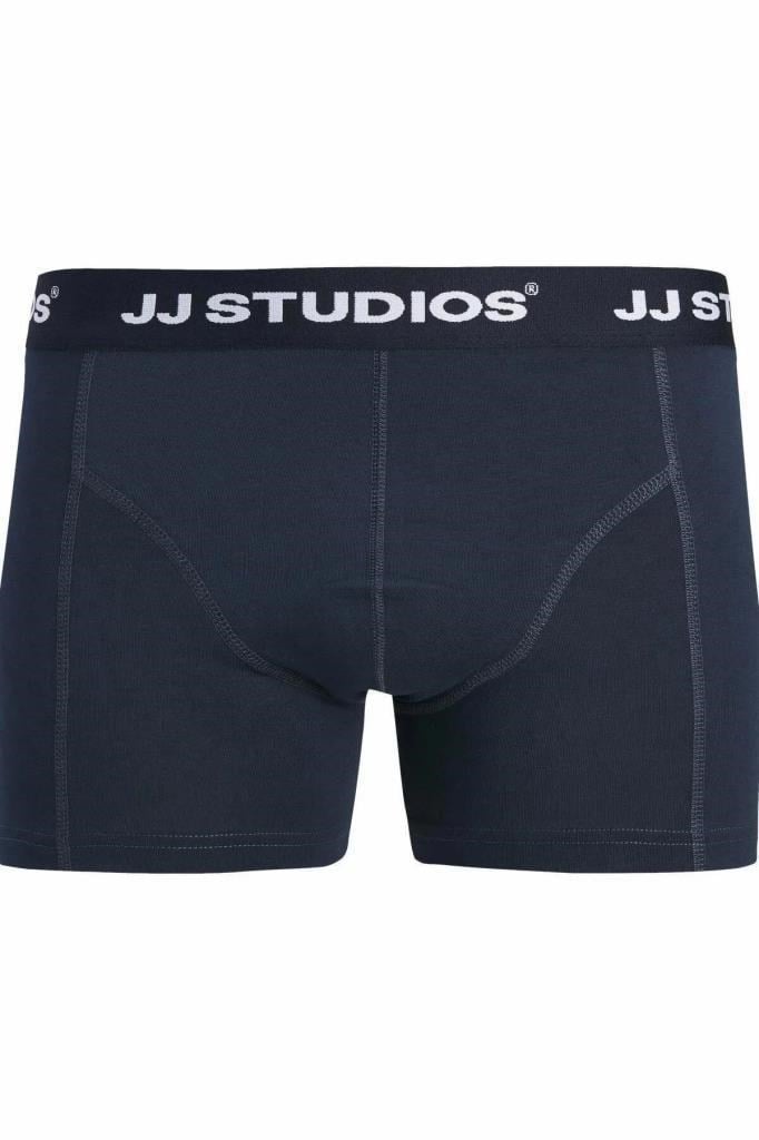 12280164 JACSOHO TRUNKS 3 PACK BLUE ERKEK BOXER
