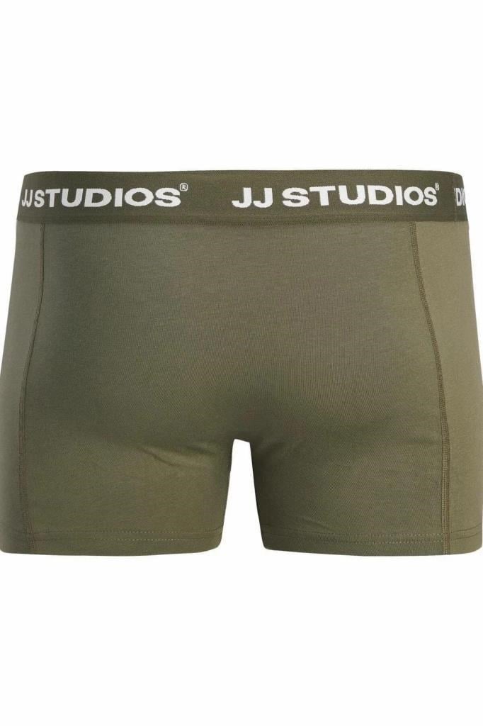 12280164 JACSOHO TRUNKS 3 PACK BLUE ERKEK BOXER