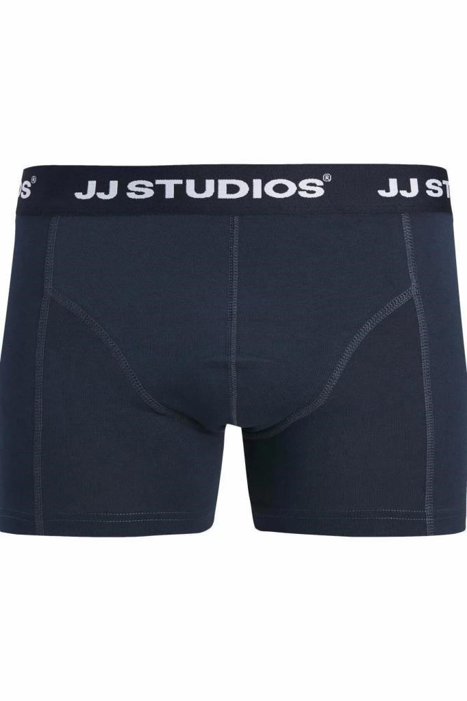 12280164 JACSOHO TRUNKS 3 PACK BLUE ERKEK BOXER