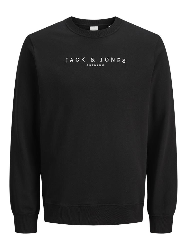 12283436-JPRCCJAYSON SWEAT CREW NECK BLACK ERKEK SWEATSHİRT