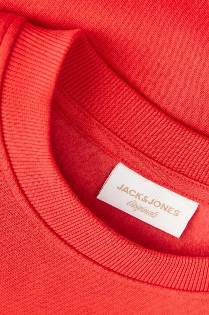 12290659 JORLOGO SWEAT FIERY RED ERKEK SWEATSHİRT