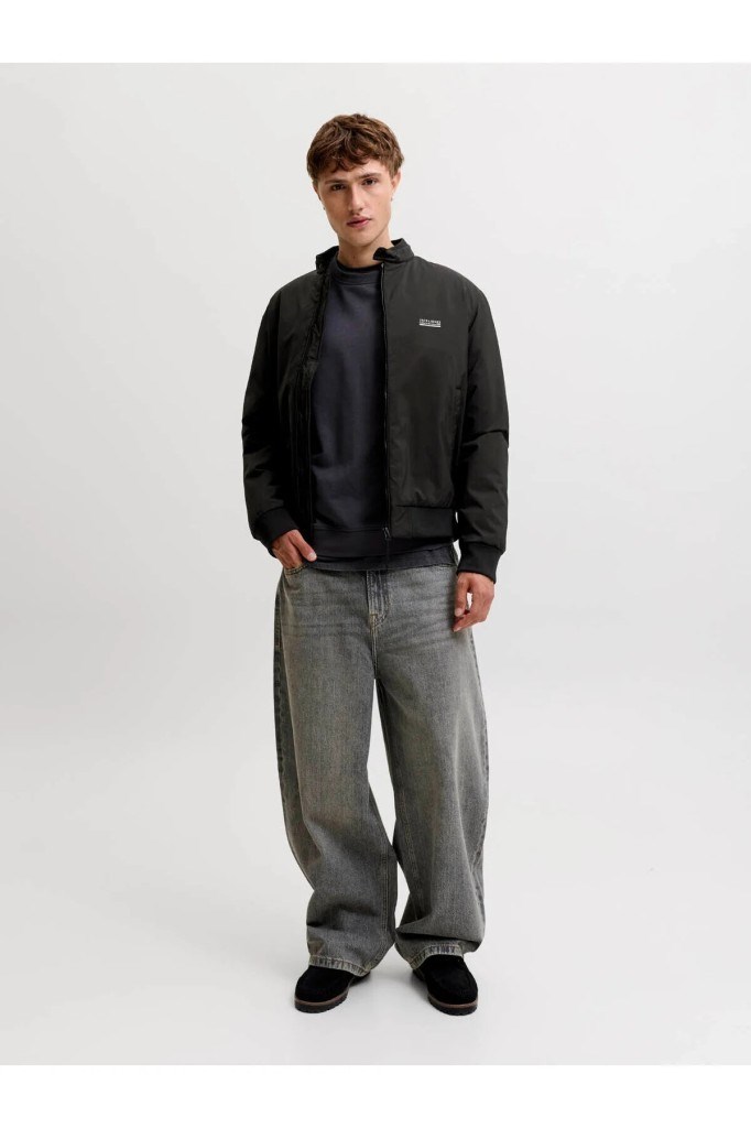 12298825 JJEBROOKLYN BOMBER SN BLACK ERKEK CEKET