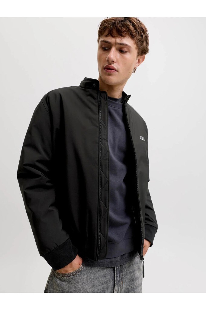 12298825 JJEBROOKLYN BOMBER SN BLACK ERKEK CEKET