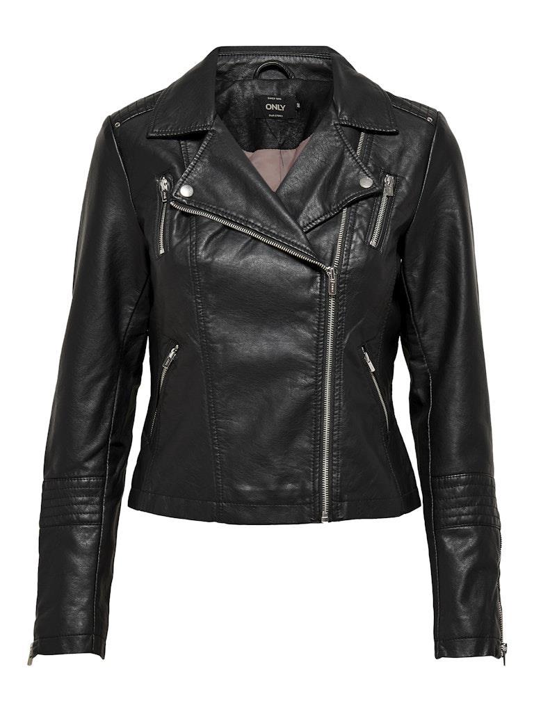 15153079 ONLGEMMA FAUX BLACK KADIN DERİ MONT