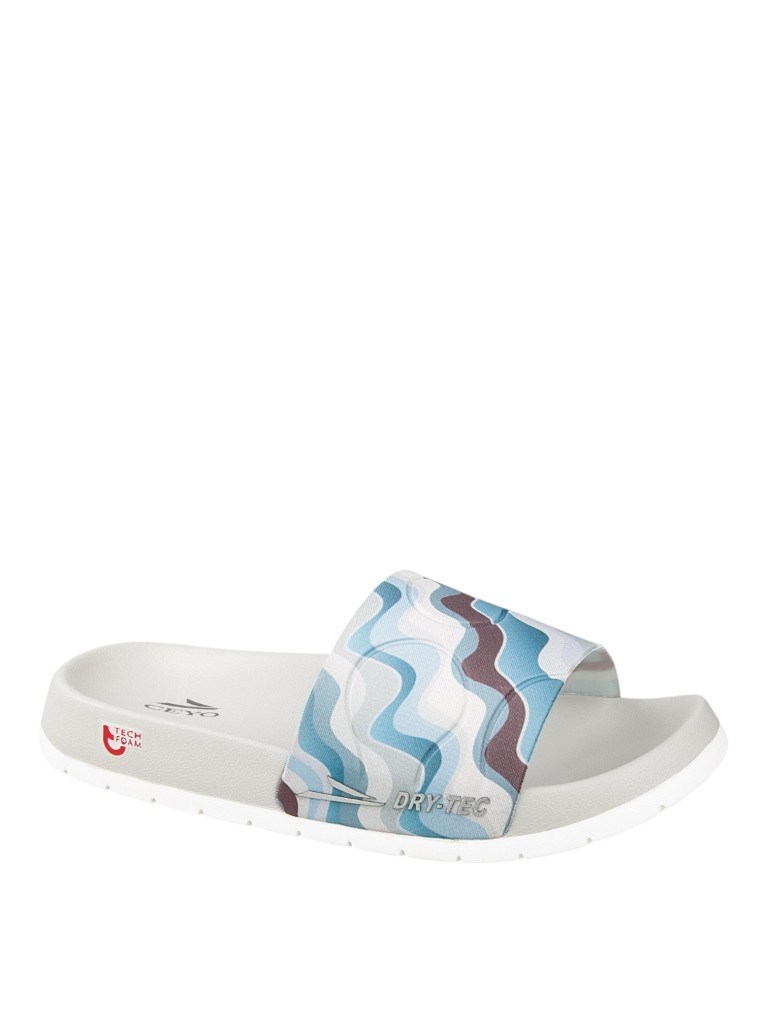 Anatomik Taban Islak Zemine Uygun Desen Baskılı Unisex Terlik Bej 9959 NW-Z3