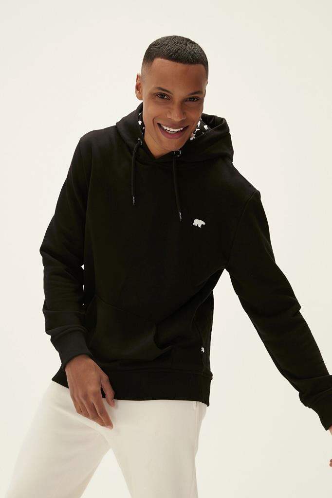 BAD BEAR BAD NECK HOODIE NIGHT ERKEK SWEATSHIRT