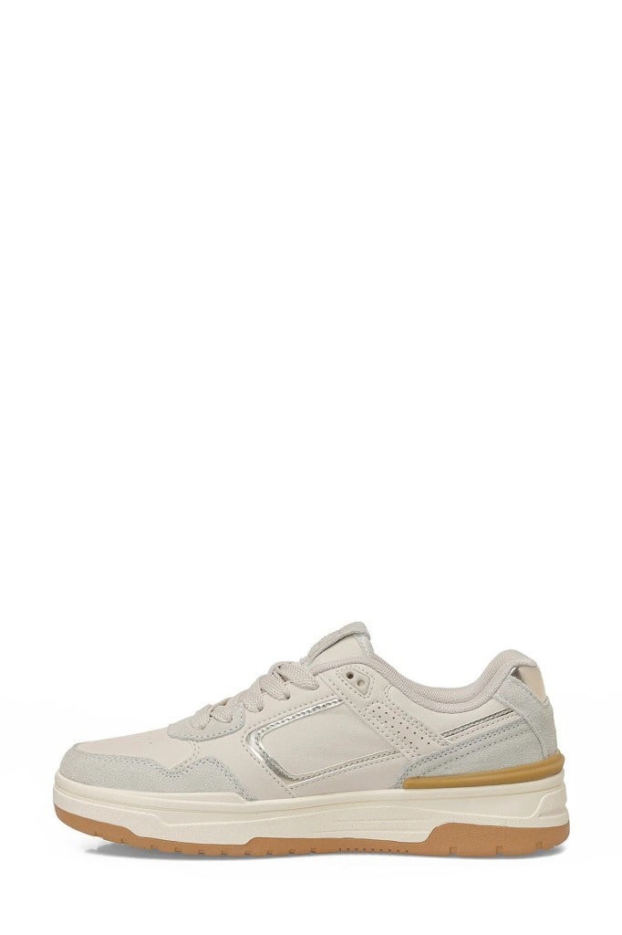 Bağcıklı Günlük Krem Kadın Sneaker Solley