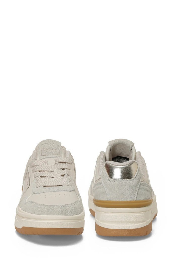 Bağcıklı Günlük Krem Kadın Sneaker Solley