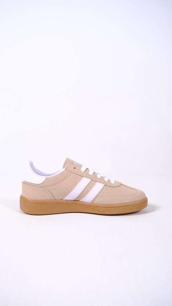 Bej Beyaz Kadın Sneaker N-3268