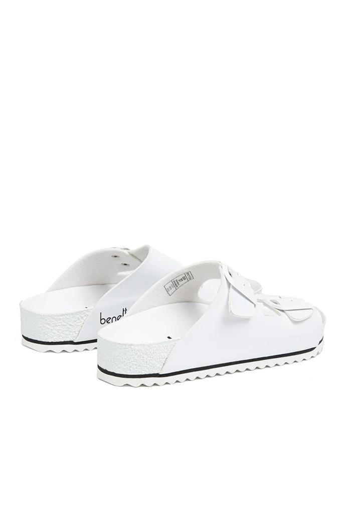 BENETTON BN-1321 BEYAZ KADIN TERLİK