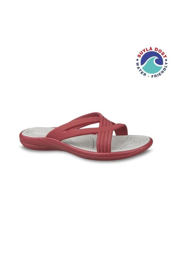 CEYO SPLASH-Z4 KIRMIZI DENİZ/PLAJ KADIN TERLİK 