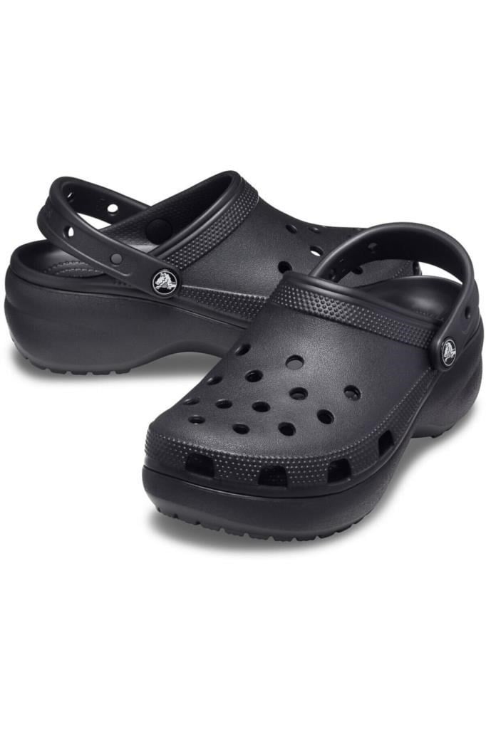 CROCS 206750 - CLASSIC PLAT 001-BLACK PLATFORM TABAN KADIN TERLİK