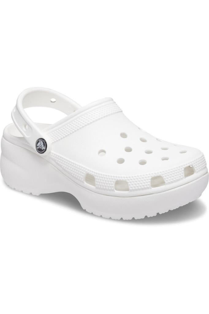 CROCS 206750 - CLASSIC PLAT 100-WHITE PLATFORM TABAN KADIN TERLİK