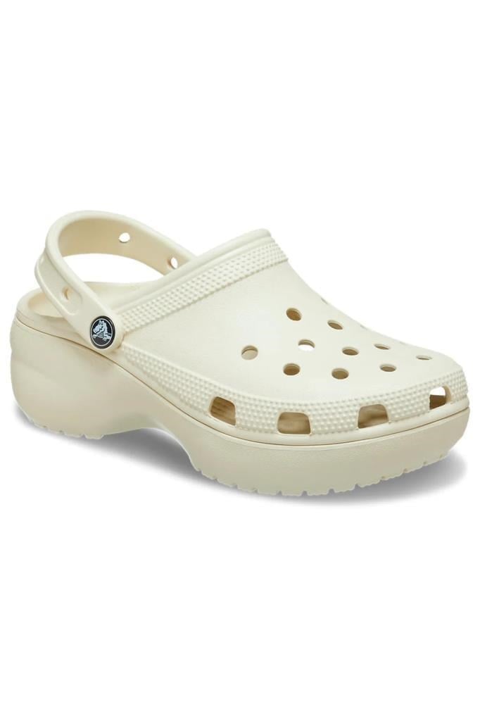 CROCS 206750-CLASSIC PLATFORM W 2Y2-BONE PLATFORM TABAN KADIN TERLİK
