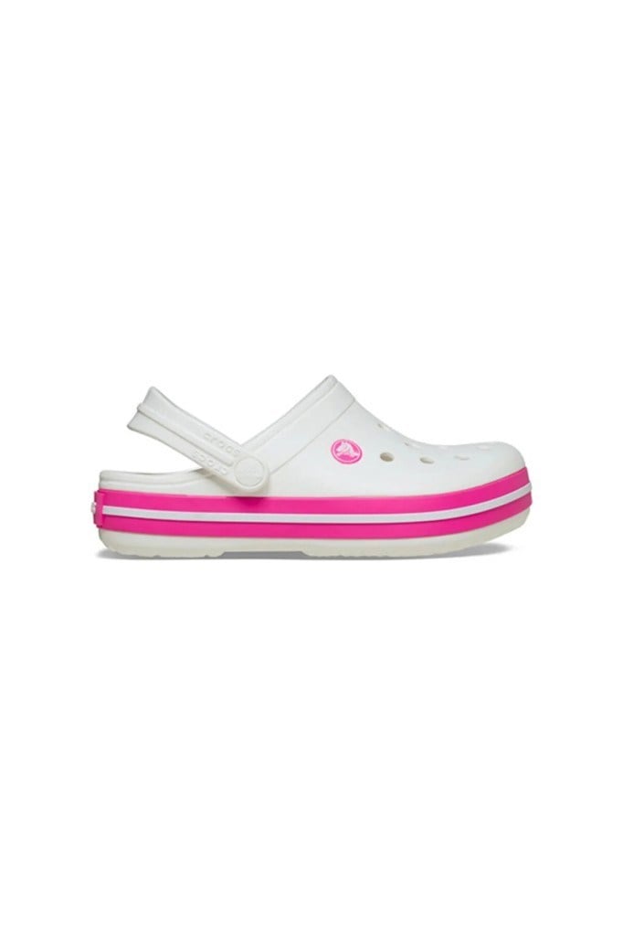 CROCS 207006-CROCBAND CLOG K 6WU-WHITE/PINK ÇOCUK TERLİK