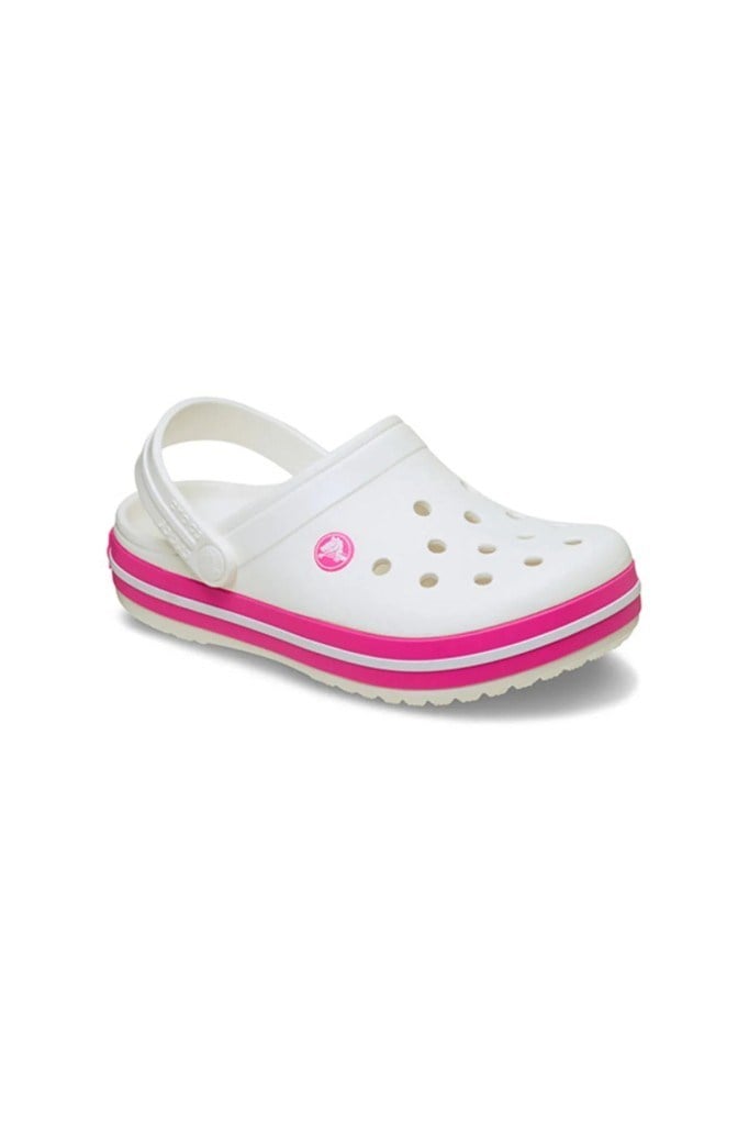 CROCS 207006-CROCBAND CLOG K 6WU-WHITE/PINK ÇOCUK TERLİK