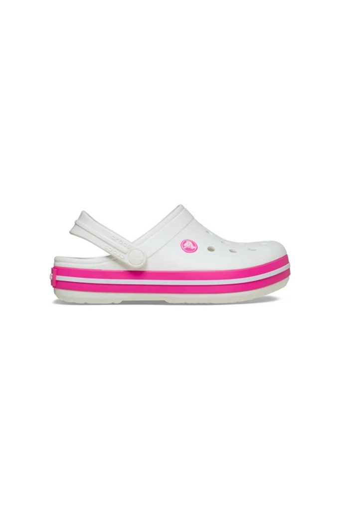 CROCS 207006-CROCBAND CLOG K 6WU-WHITE/PINK ÇOCUK TERLİK