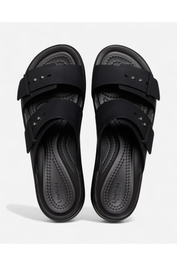CROCS 207431-BROOKLYN BUCKLE 001-BLACK KADIN TERLİK