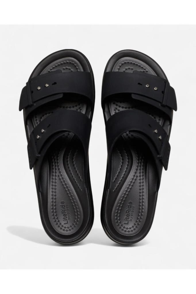 CROCS 207431-BROOKLYN BUCKLE 001-BLACK KADIN TERLİK