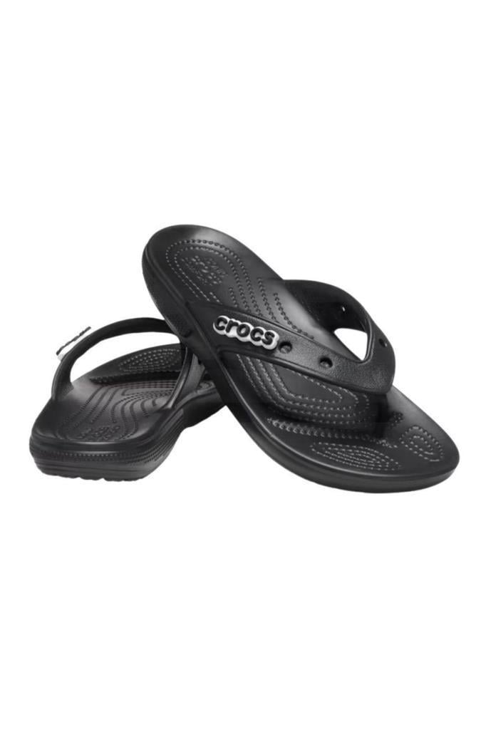 CROCS 207713 - CLASSIC FLIP 001-BLACK PARMAK ARASI KADIN TERLİK