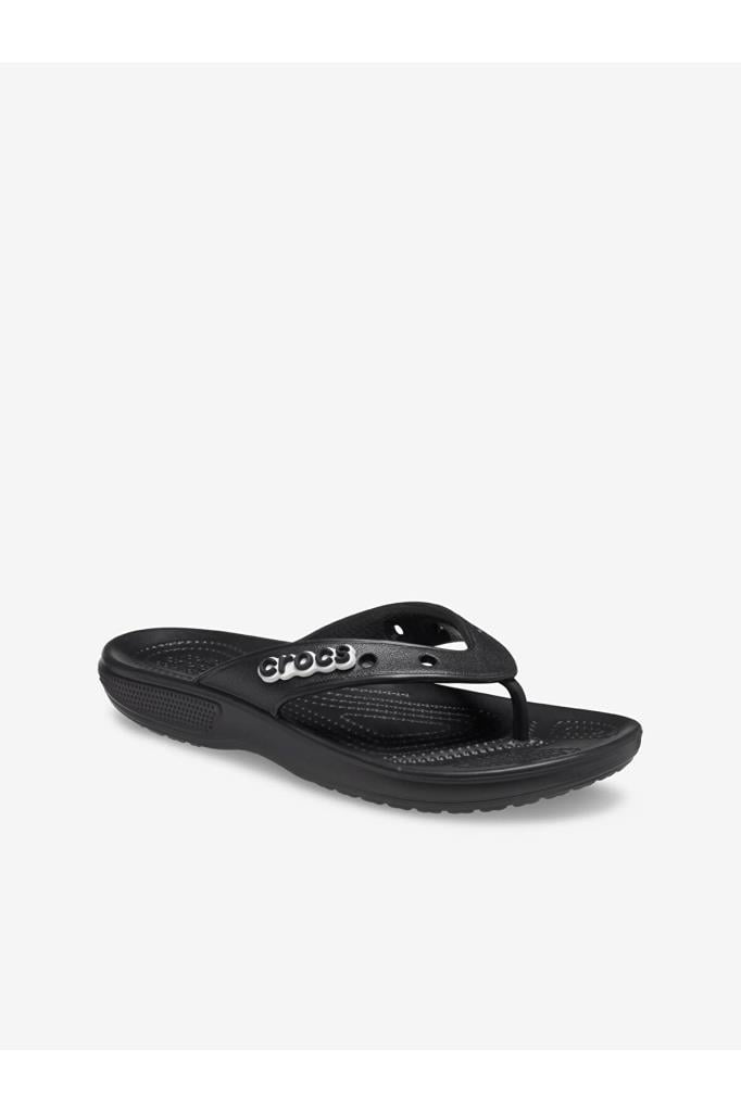 CROCS 207713 - CLASSIC FLIP 001-BLACK PARMAK ARASI KADIN TERLİK