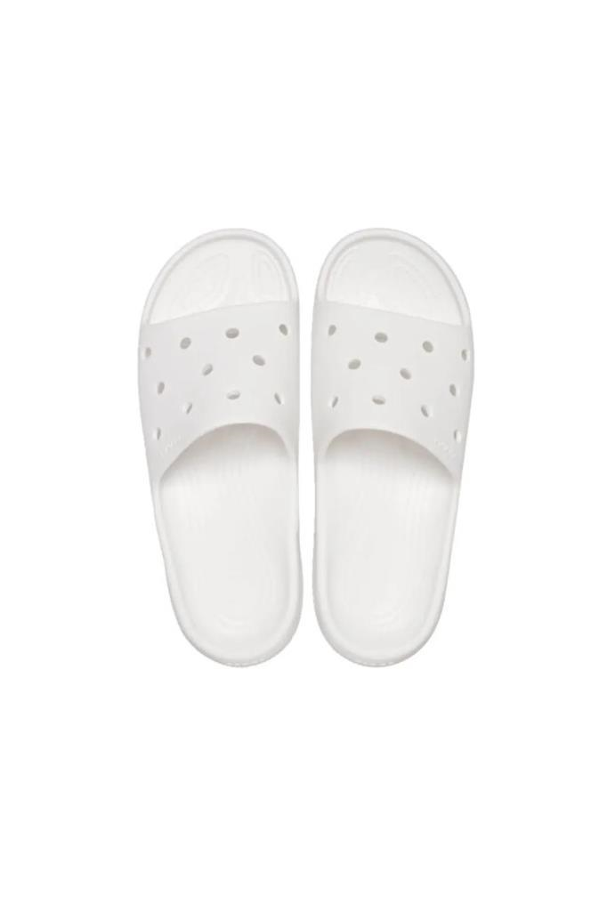 CROCS 209401-CLASSIC SLIDE V2 100-WHITE UNİSEX TERLİK