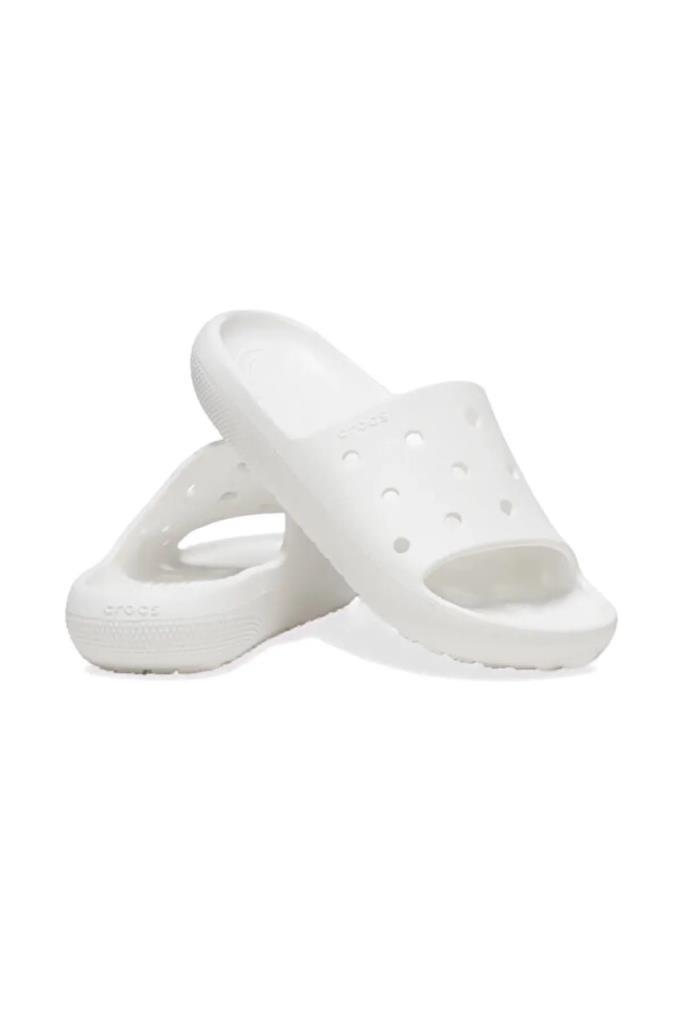 CROCS 209401-CLASSIC SLIDE V2 100-WHITE UNİSEX TERLİK