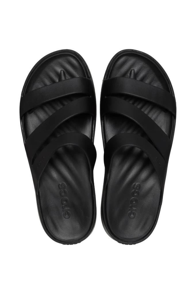 CROCS 209587 - GATAWAY STRAPPY 001- BLACK PARMAK ARASI KADIN TERLİK