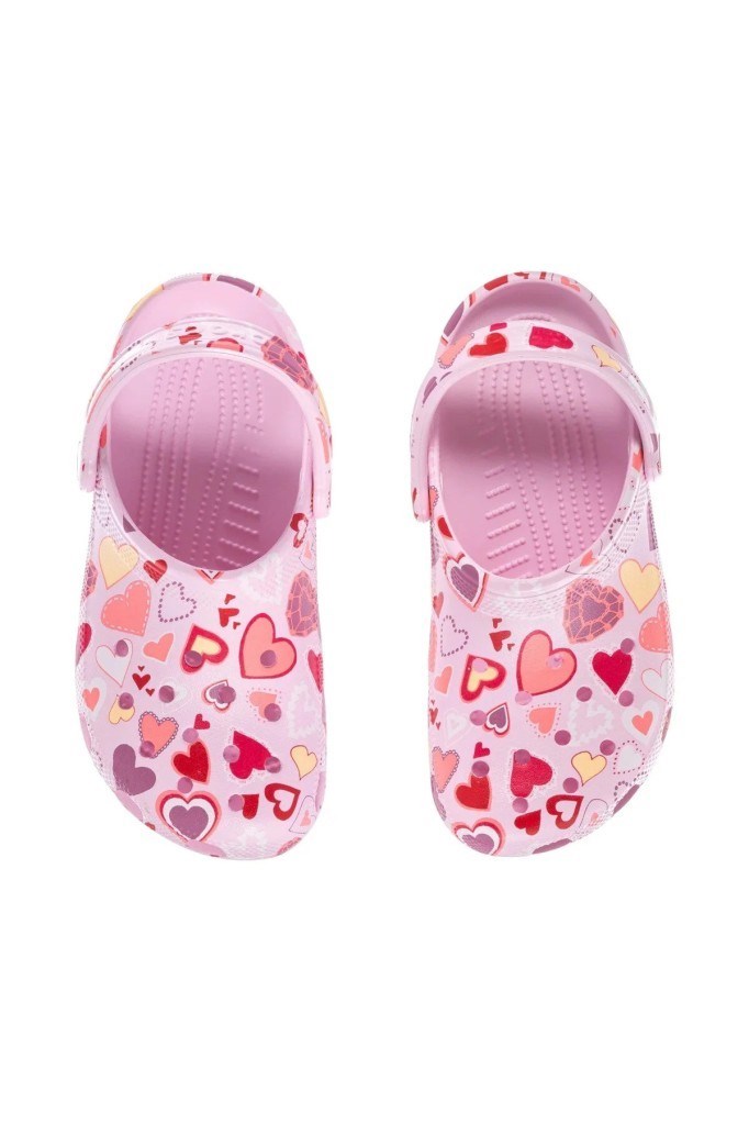 CROCS 209682-CLASSIC VDAY CLOG 7CI-PINK KADIN TERLİK