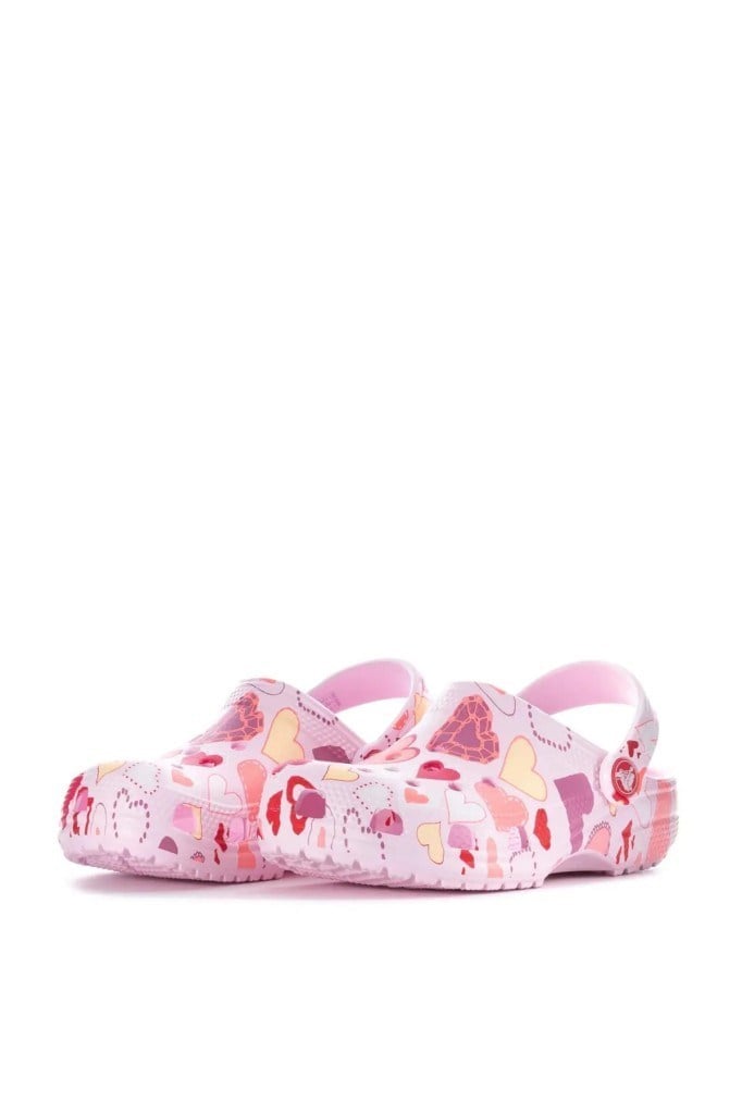 CROCS 209754-CLASSIC VDAY CLOG K 7CI-PINK ÇOCUK TERLİK