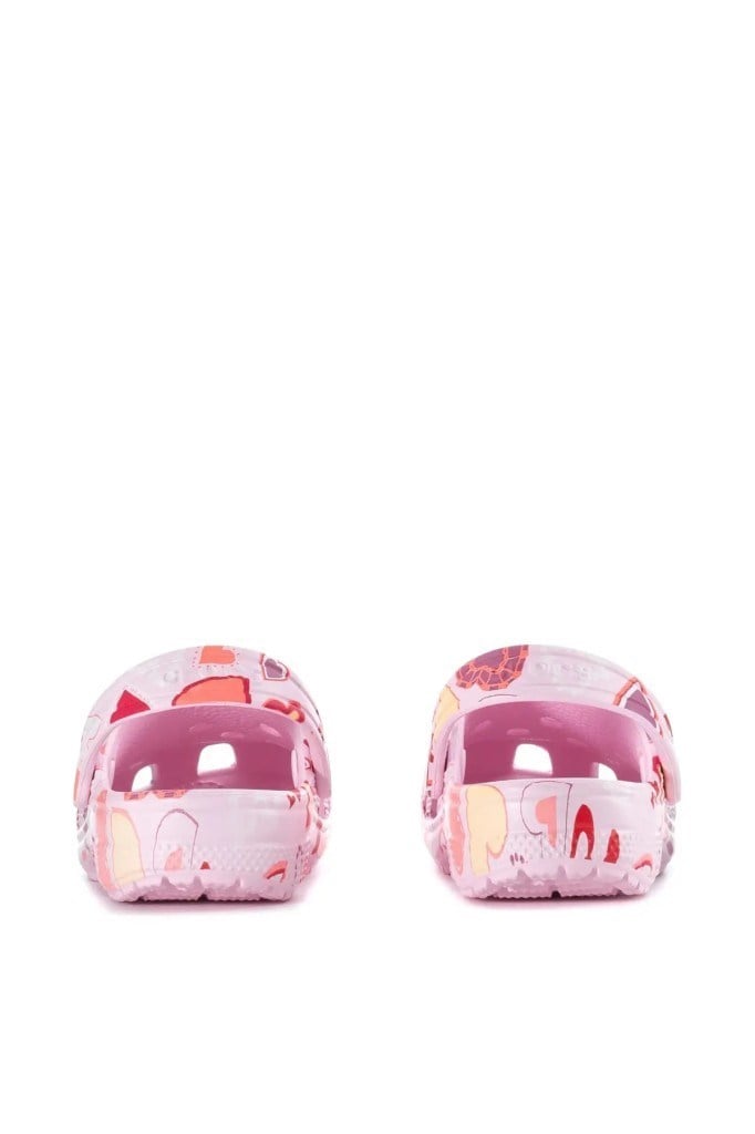 CROCS 209754-CLASSIC VDAY CLOG K 7CI-PINK ÇOCUK TERLİK