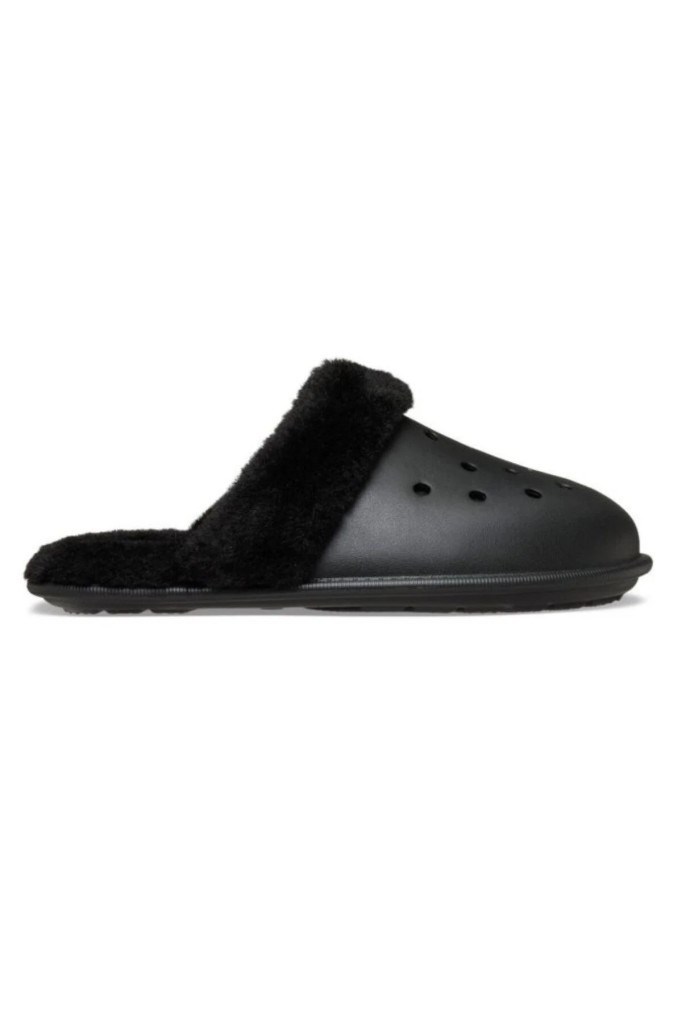 CROCS 212143-CLASSIC FUZZ SCUFF 001-BLACK UNİSEX TERLİK