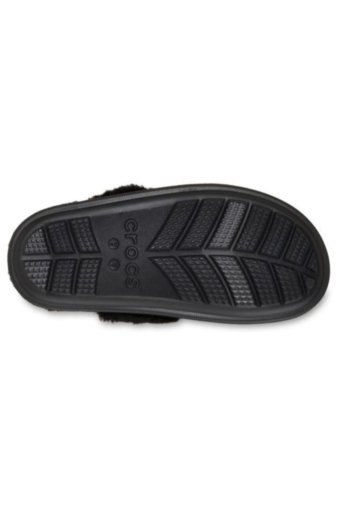 CROCS 212143-CLASSIC FUZZ SCUFF 001-BLACK UNİSEX TERLİK