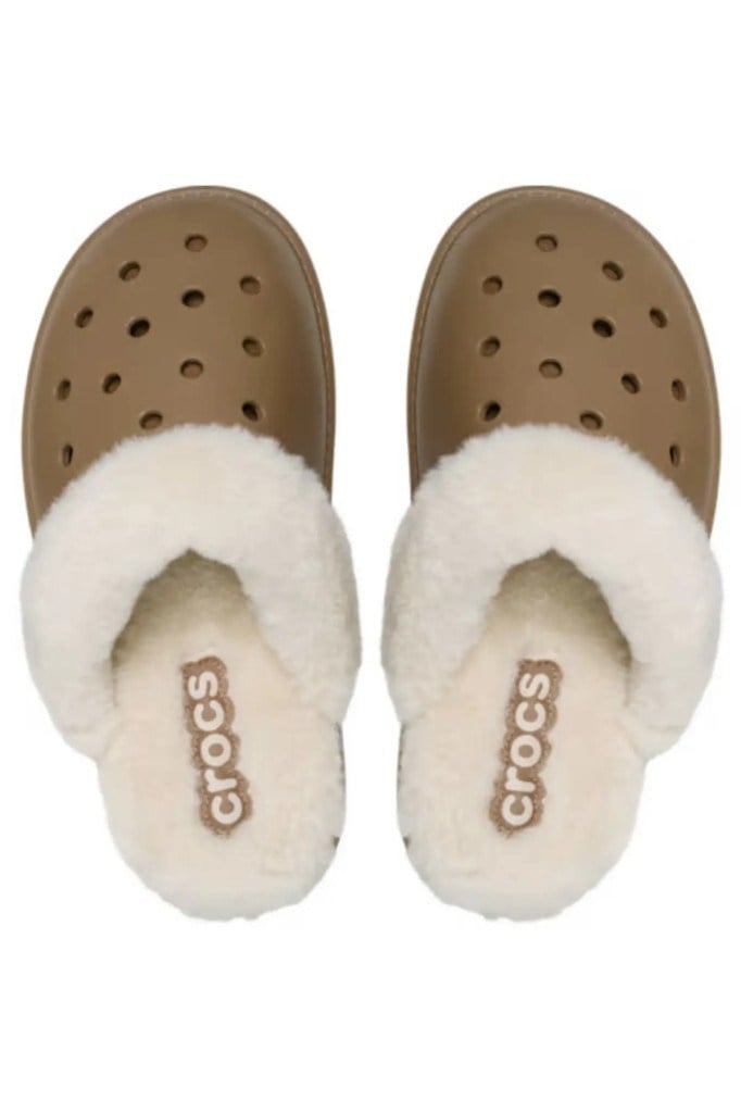 CROCS 212143-CLASSIC FUZZ SCUFF 2EY-SEPIA UNİSEX TERLİK