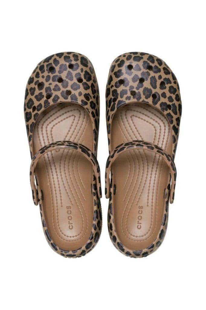 CROCS 212478-CLS ANIMAL BALLET 2LD-SEPIA KADIN TERLİK