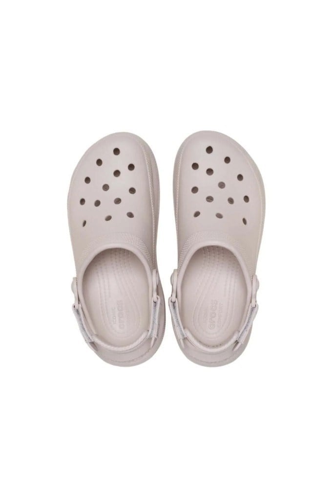 CROCS 213448-NEW CRUSH CLOG 2PL-COCOA CREAM KADIN TERLİK