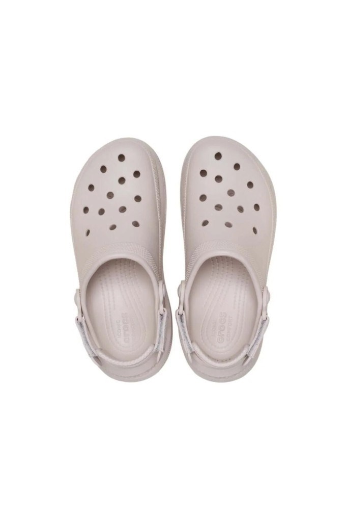 CROCS 213448-NEW CRUSH CLOG 2PL-COCOA CREAM KADIN TERLİK