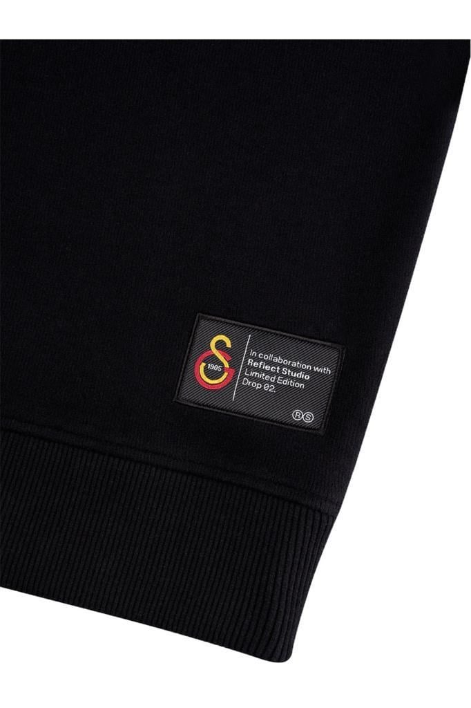 GALATASARAY E242400 REFLECT STD ASLAN HOODIE SIYAH SWEATSHİRT