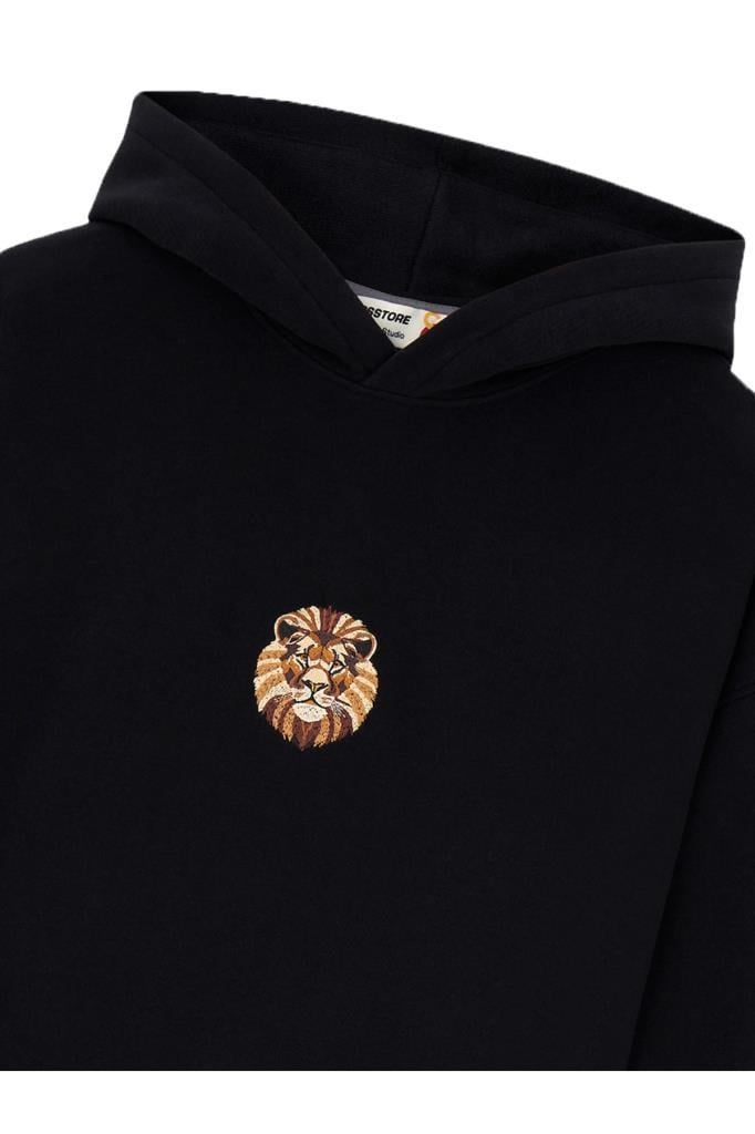 GALATASARAY E242400 REFLECT STD ASLAN HOODIE SIYAH SWEATSHİRT