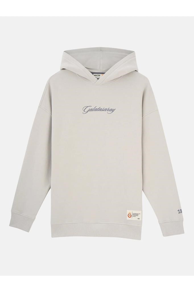 GALATASARAY E242404 HOODIE BEJ ERKEK SWEATSHİRT