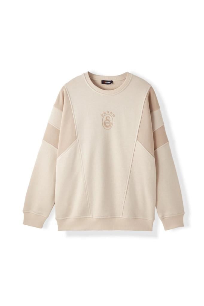 GALATASARAY E252111 SWEATSHIRT BEJ ERKEK SWEATSHİRT