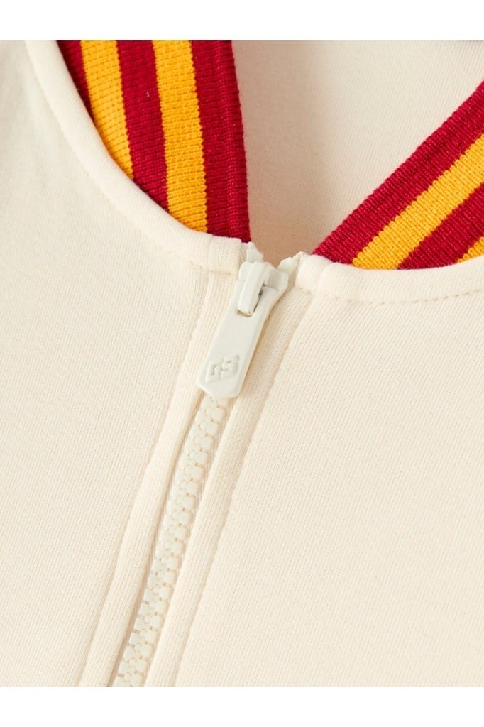 GALATASARAY E261092 HALF ZIP EKRU KADIN SWEATSHİRT