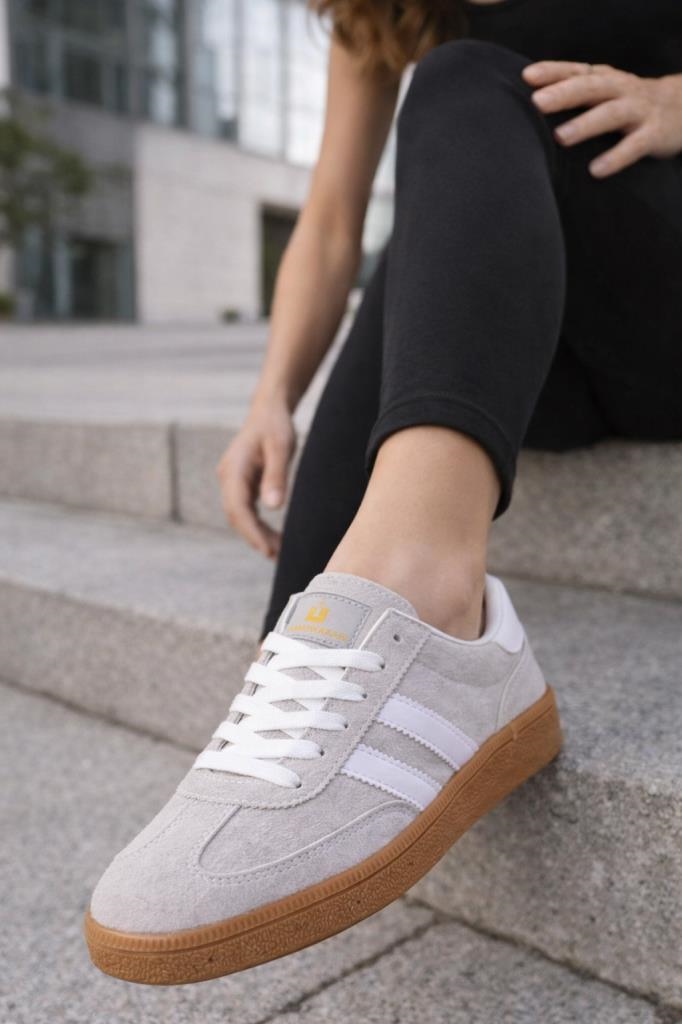 Gri Taş Beyaz Kadın Sneaker N-3269